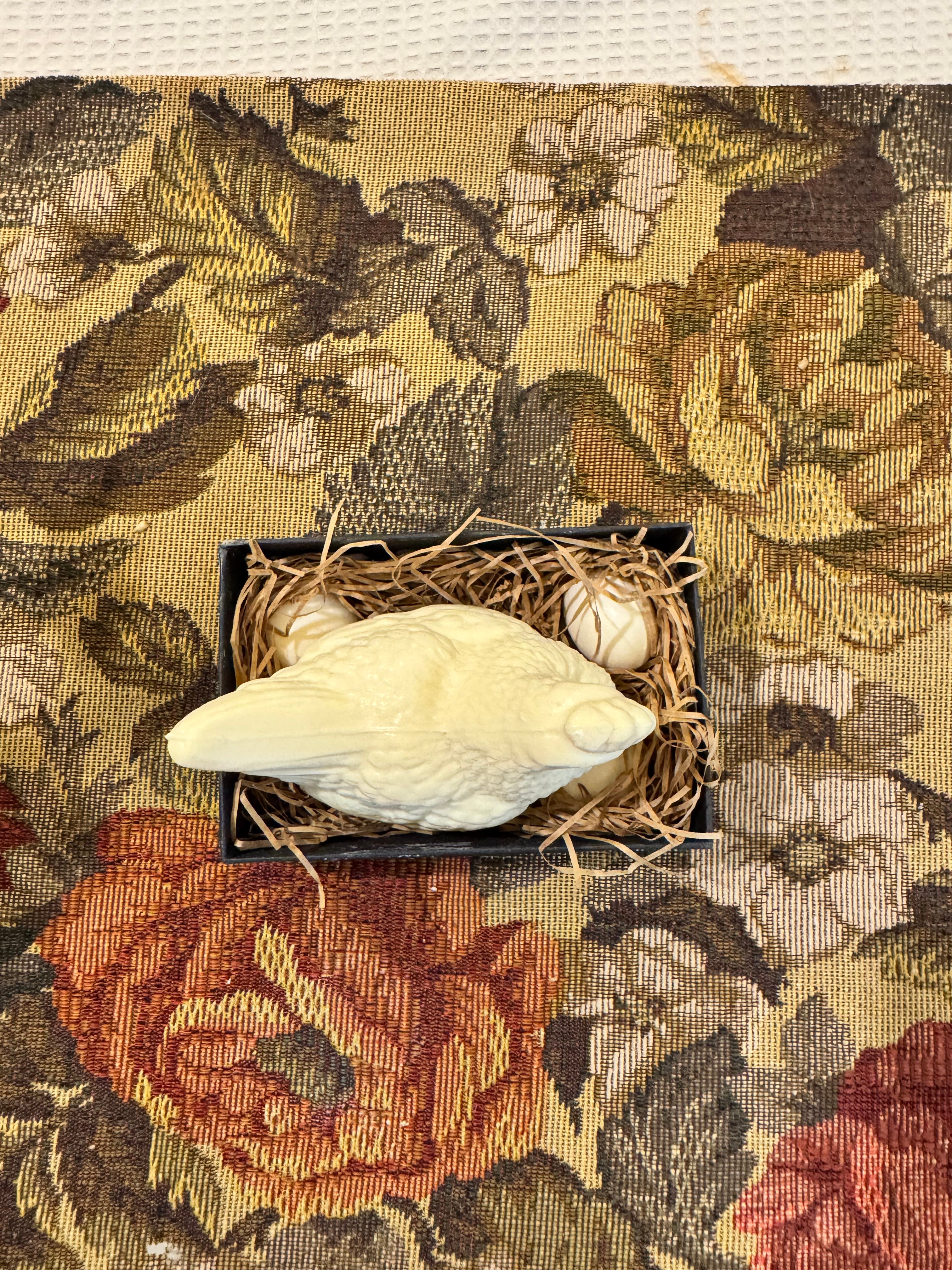 Decorative "Hen & Eggs" triple-milled soap set  by Gianna Rose Atelier