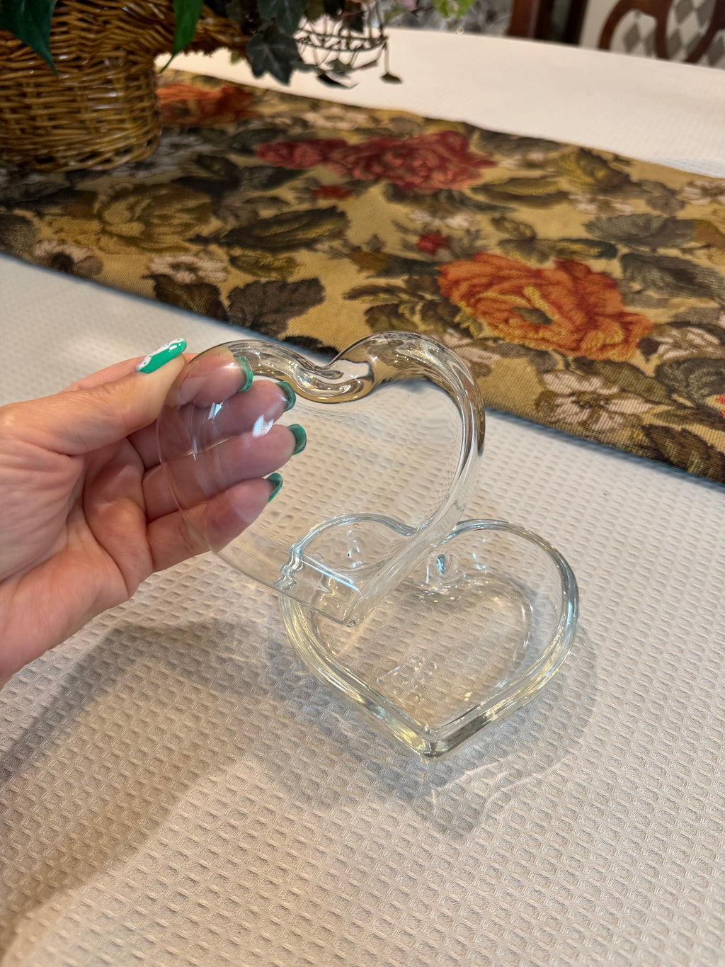 Tiffany & Co. Elsa Peretti Crystal Heart Box.