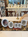 Vintage ceramic picture frames set of 4