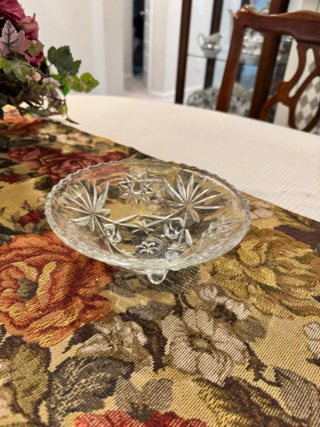 Vintage covered compote dish