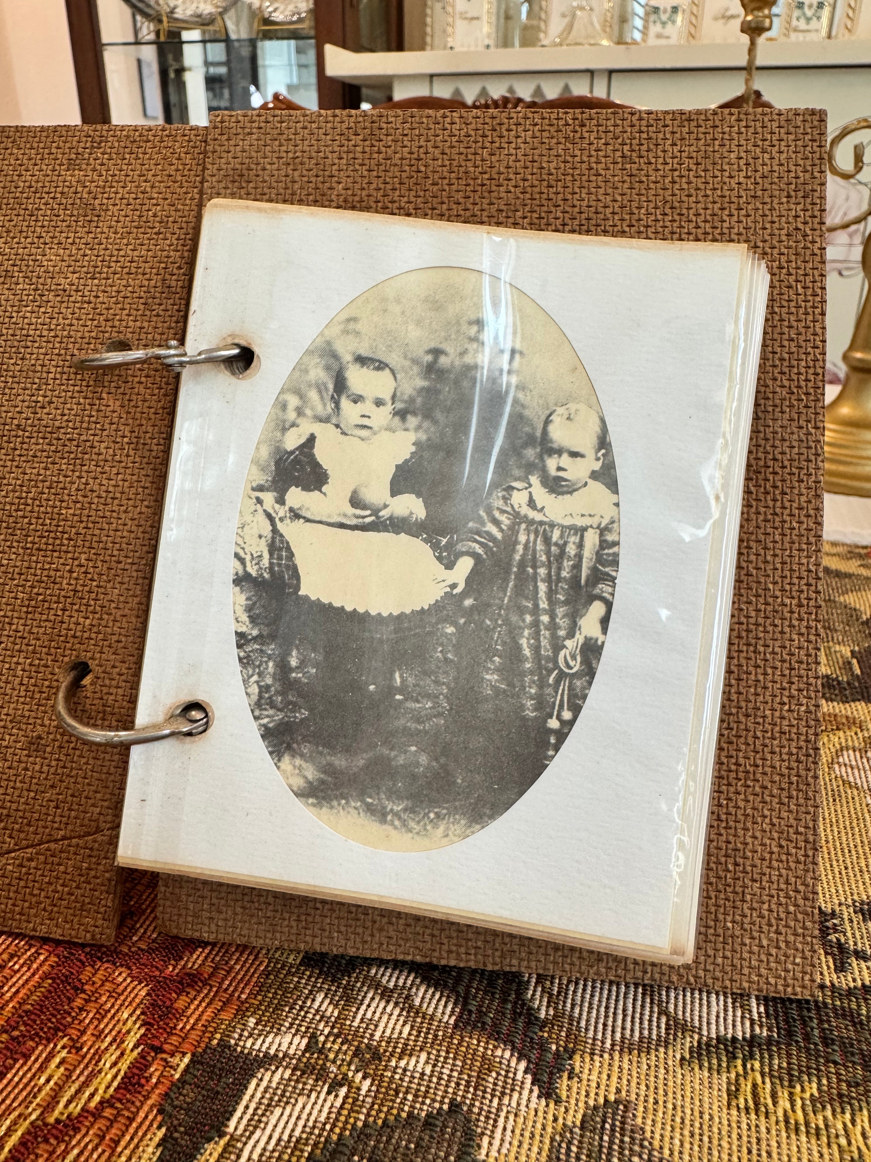 Antique collectible photo album
