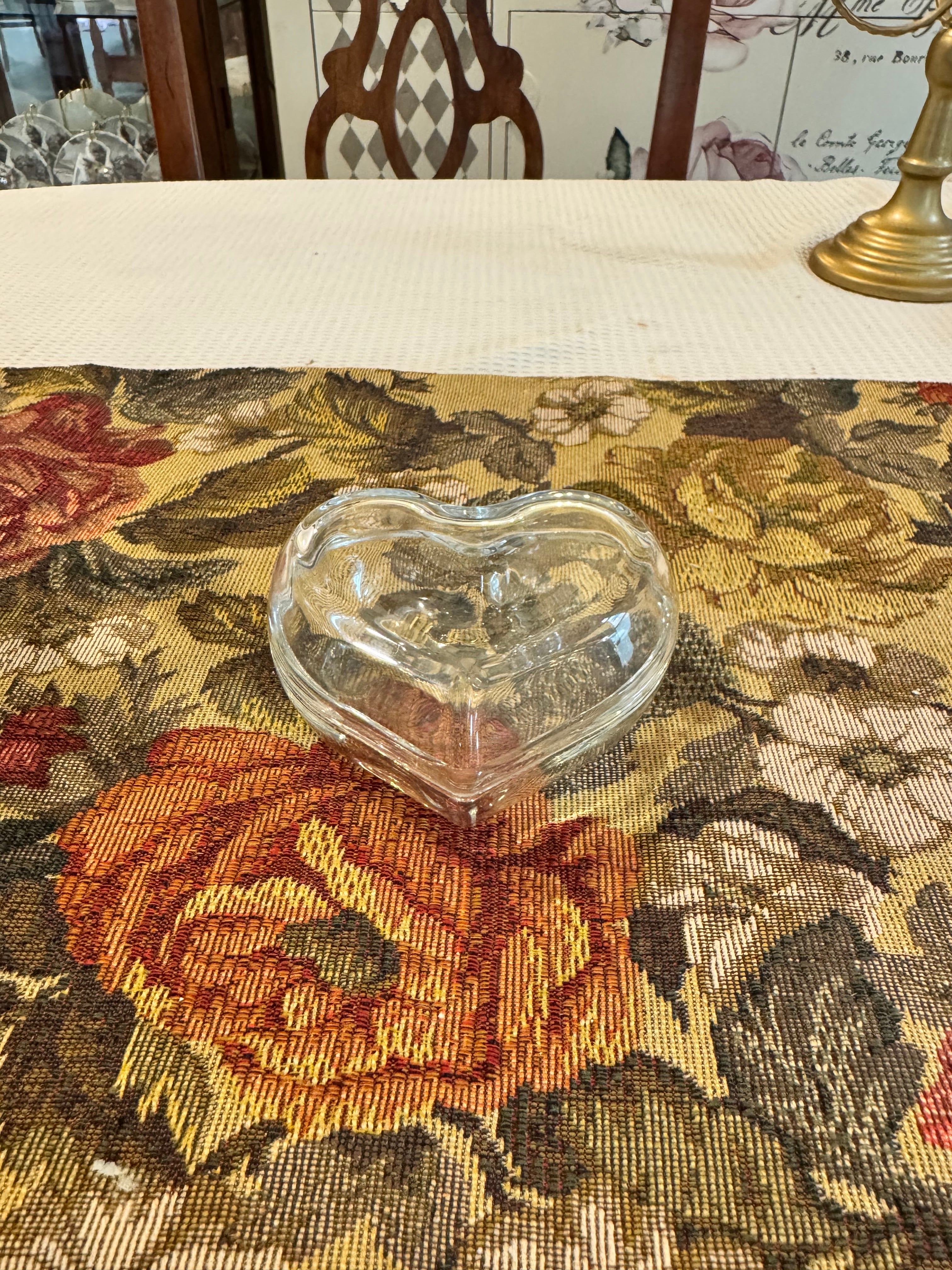 Tiffany & Co. Elsa Peretti Crystal Heart Box.