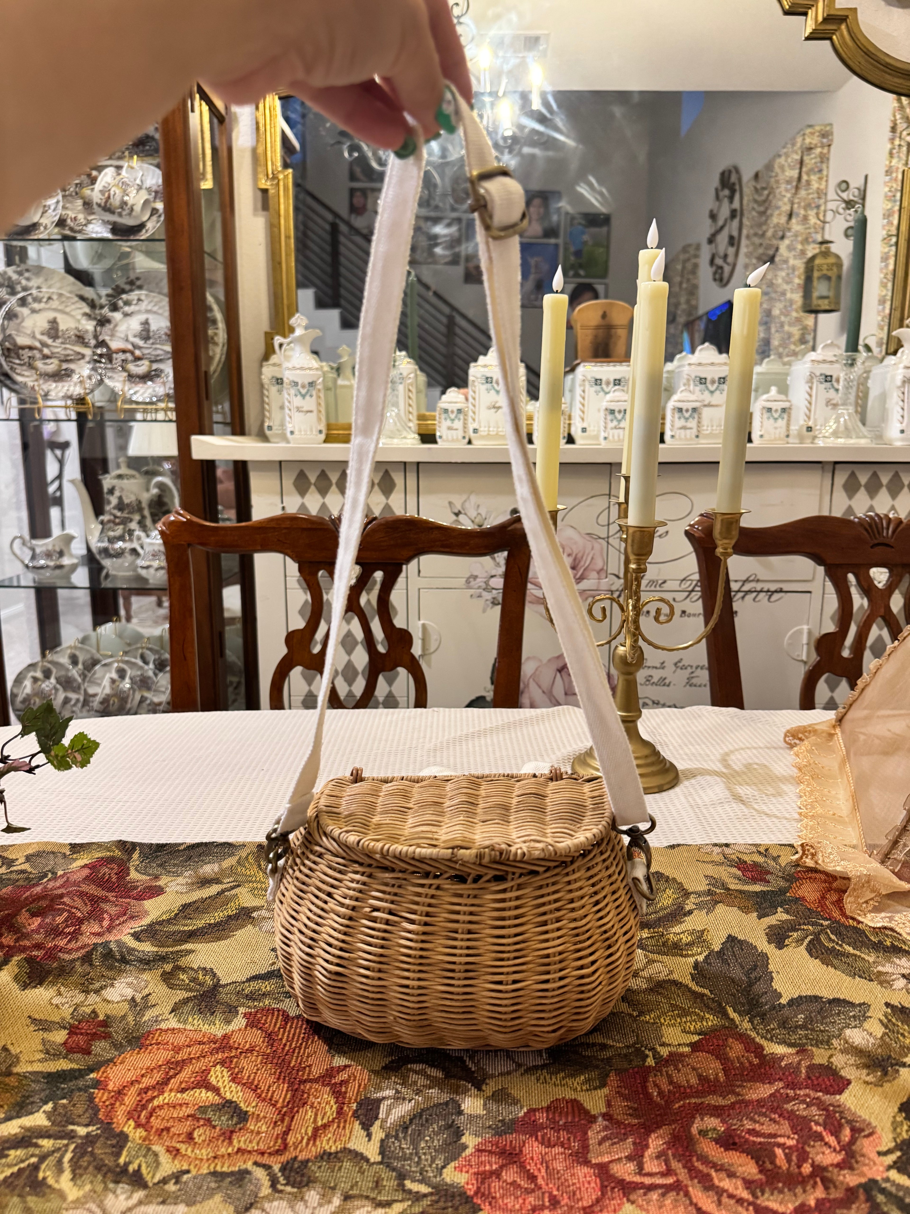 Olli Ella Mini Chari Rattan Bag