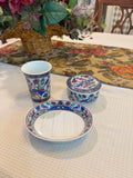 Pier 1 3-piece ceramic bath accessory set
