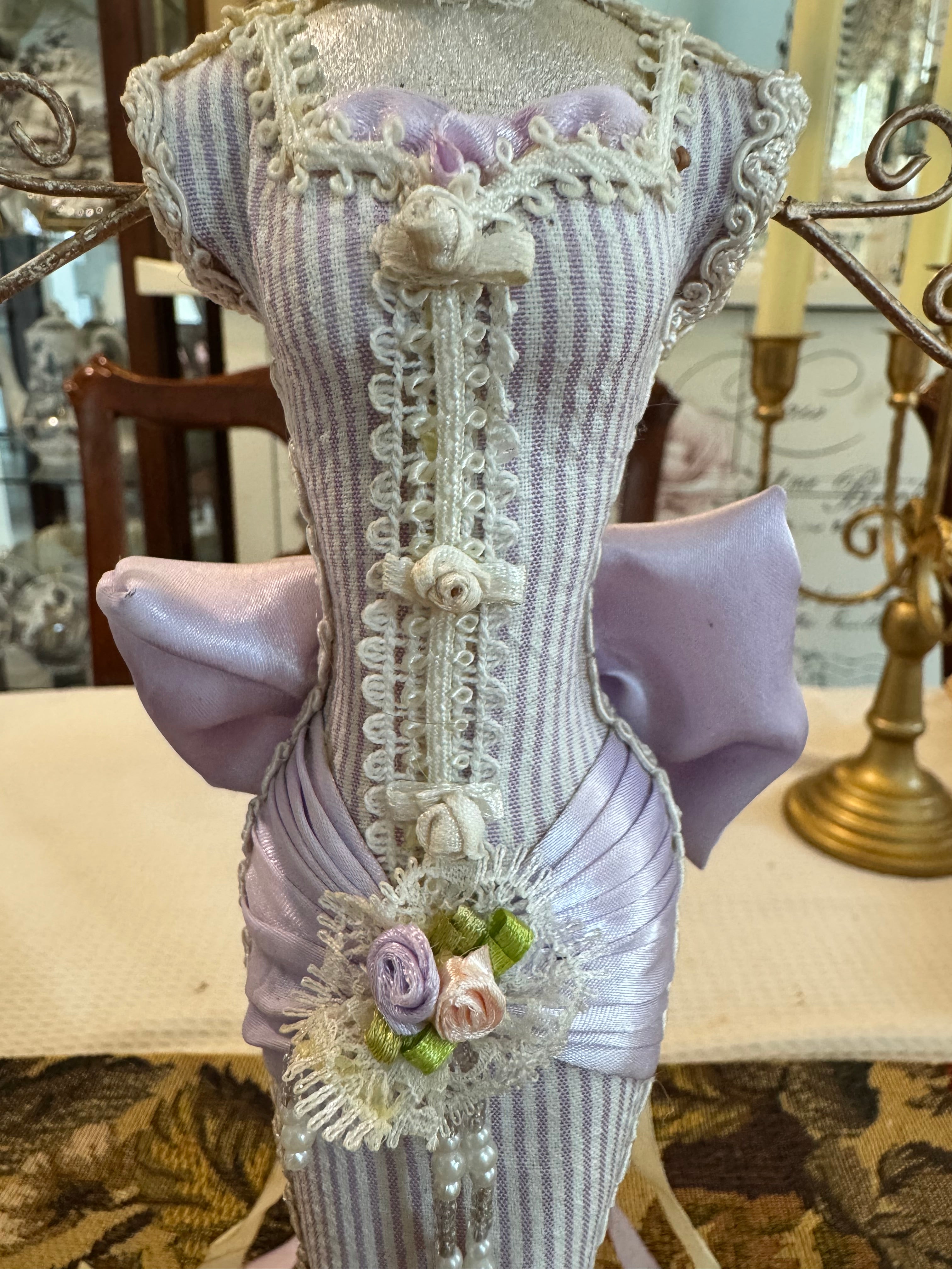 Victorian decorative mannequin jewelry organizer