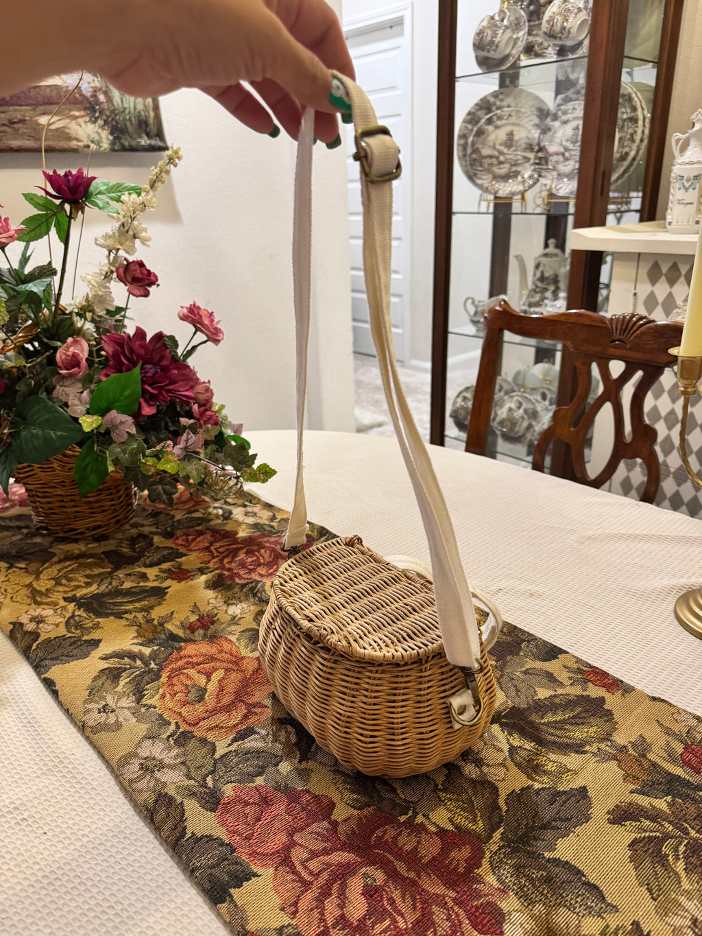 Olli Ella Mini Chari Rattan Bag