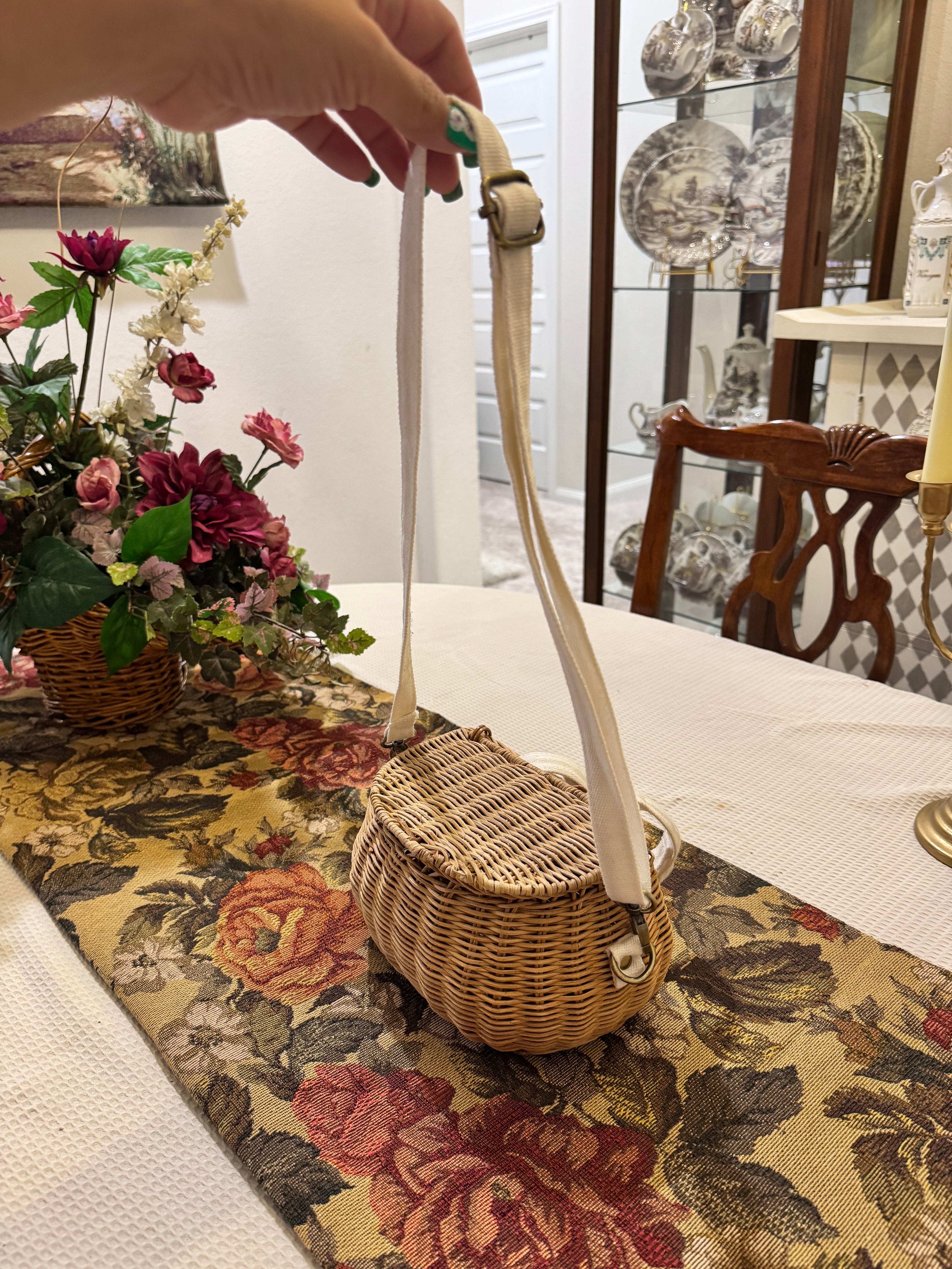 Olli Ella Mini Chari Rattan Bag