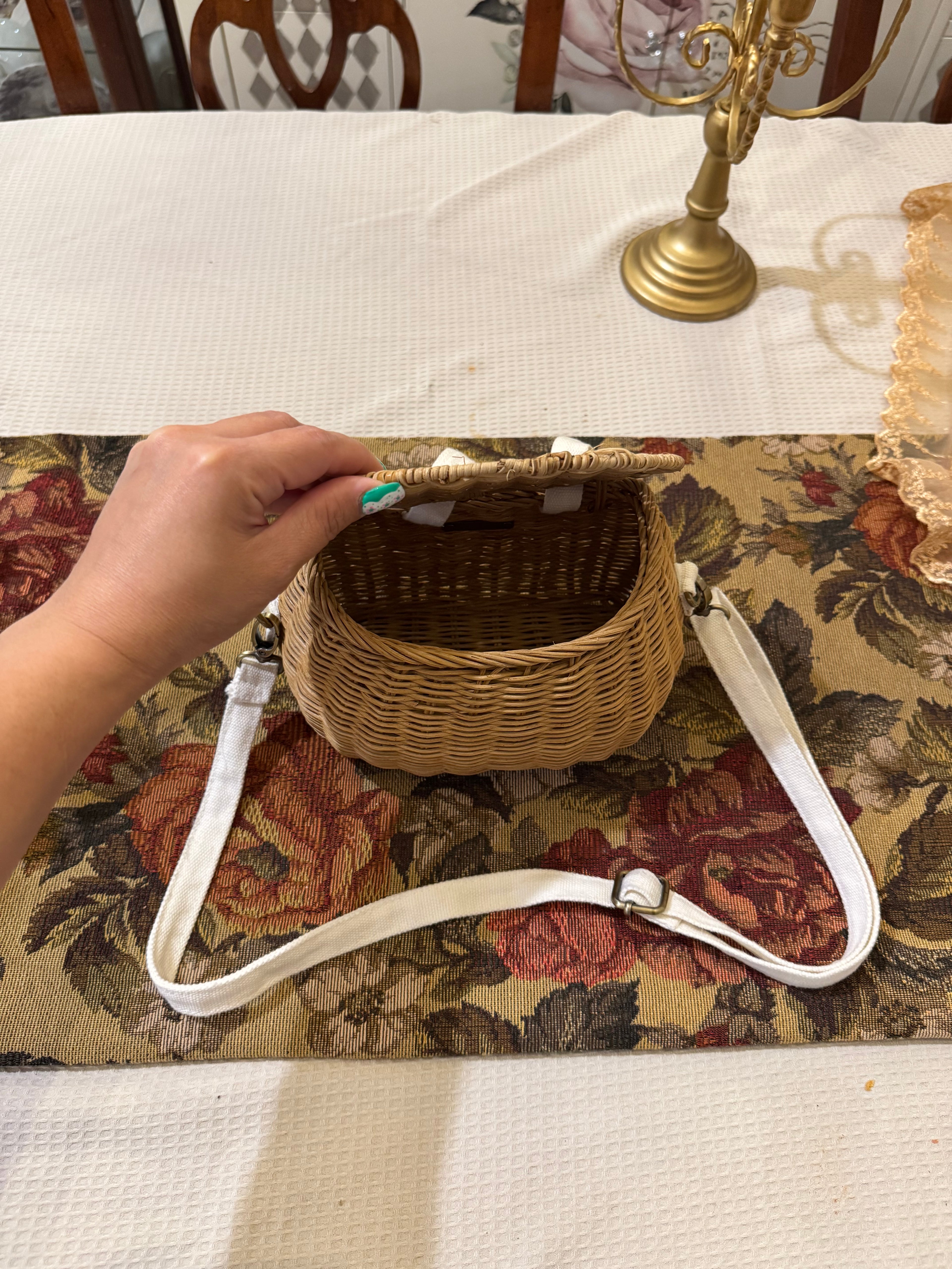 Olli Ella Mini Chari Rattan Bag