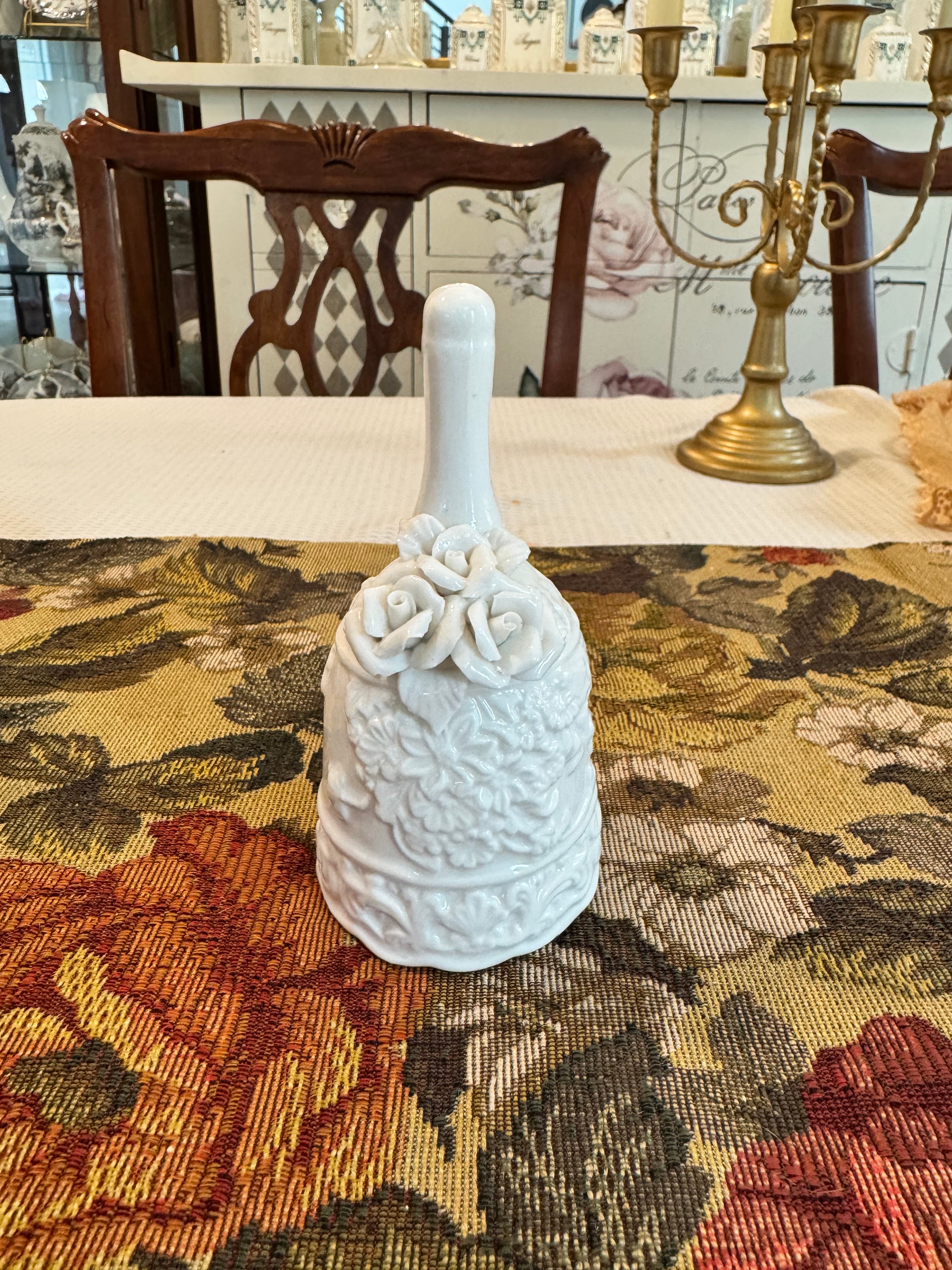 Decorative ceramic hand bell