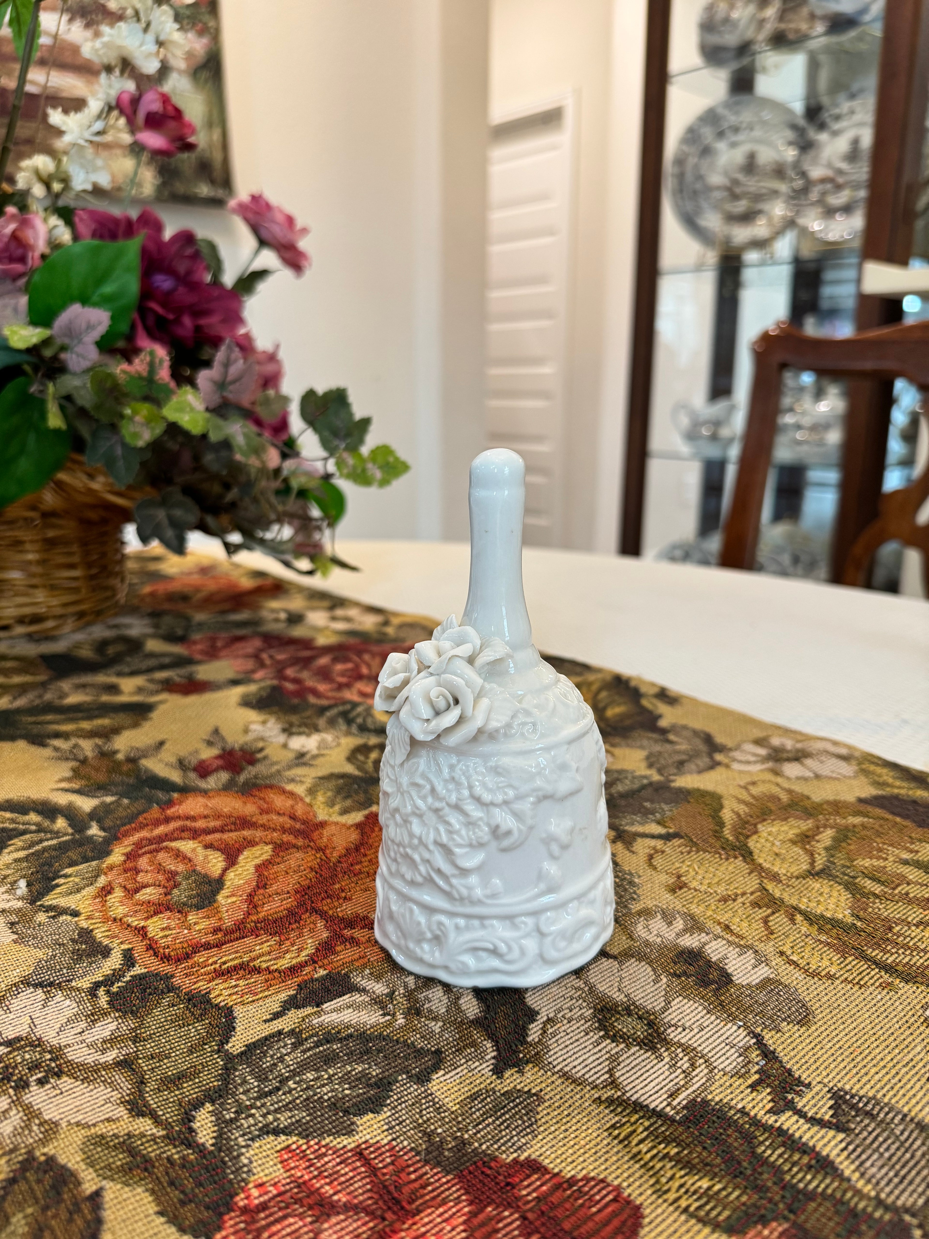 Decorative ceramic hand bell
