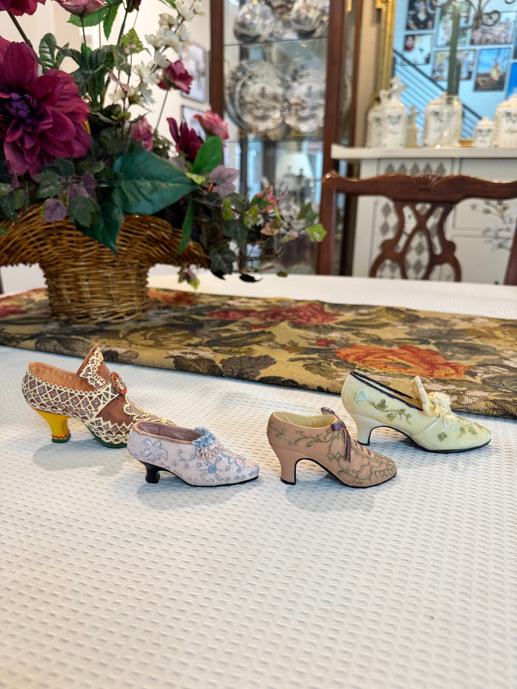 Collectible miniature shoe figurines