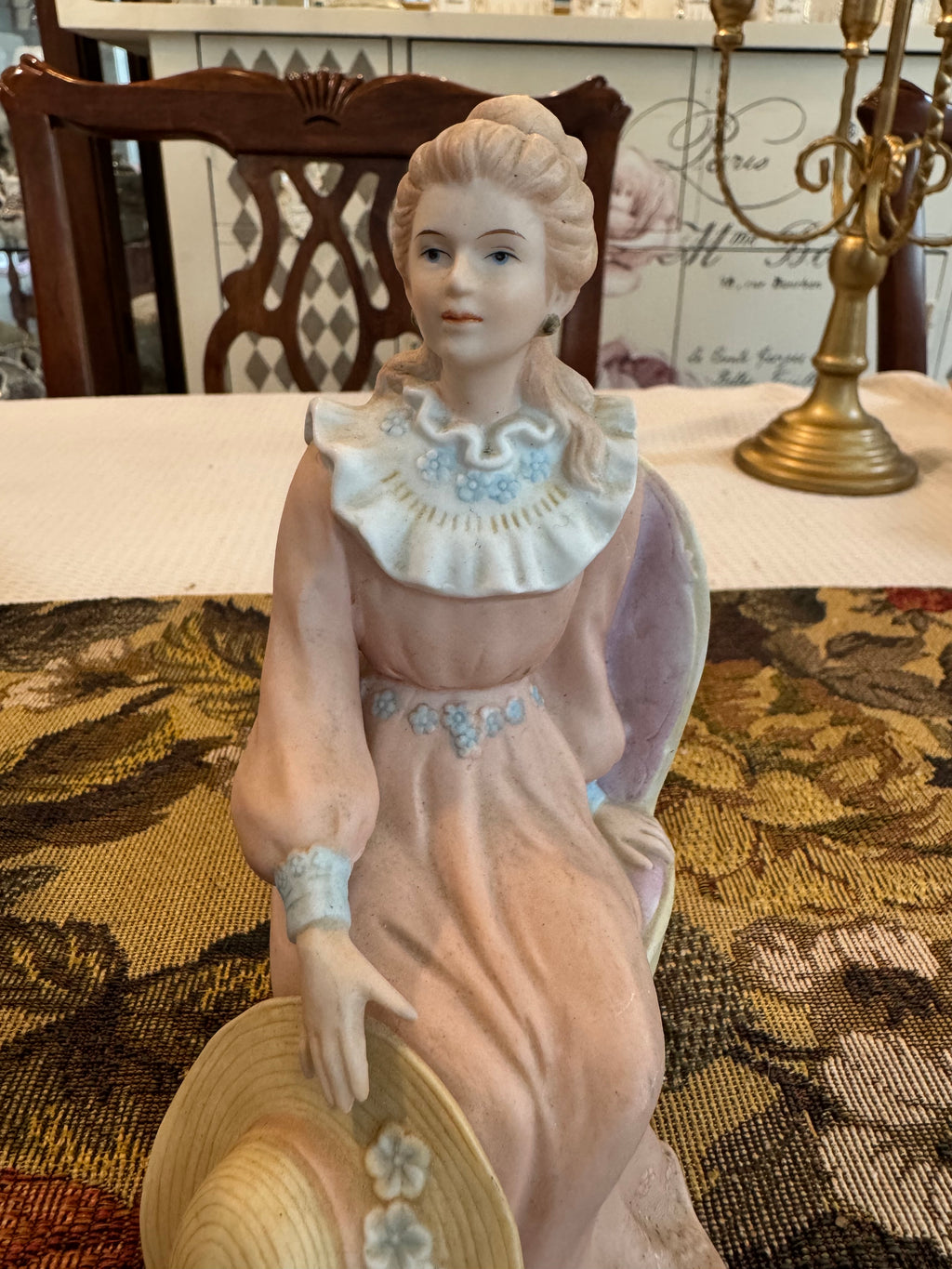 "Courtney's Dream" Victorian Lady (model #1439) vintage figurine by HOMCO