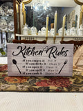 Pinetree Art Kitchen Rules Wall Decor