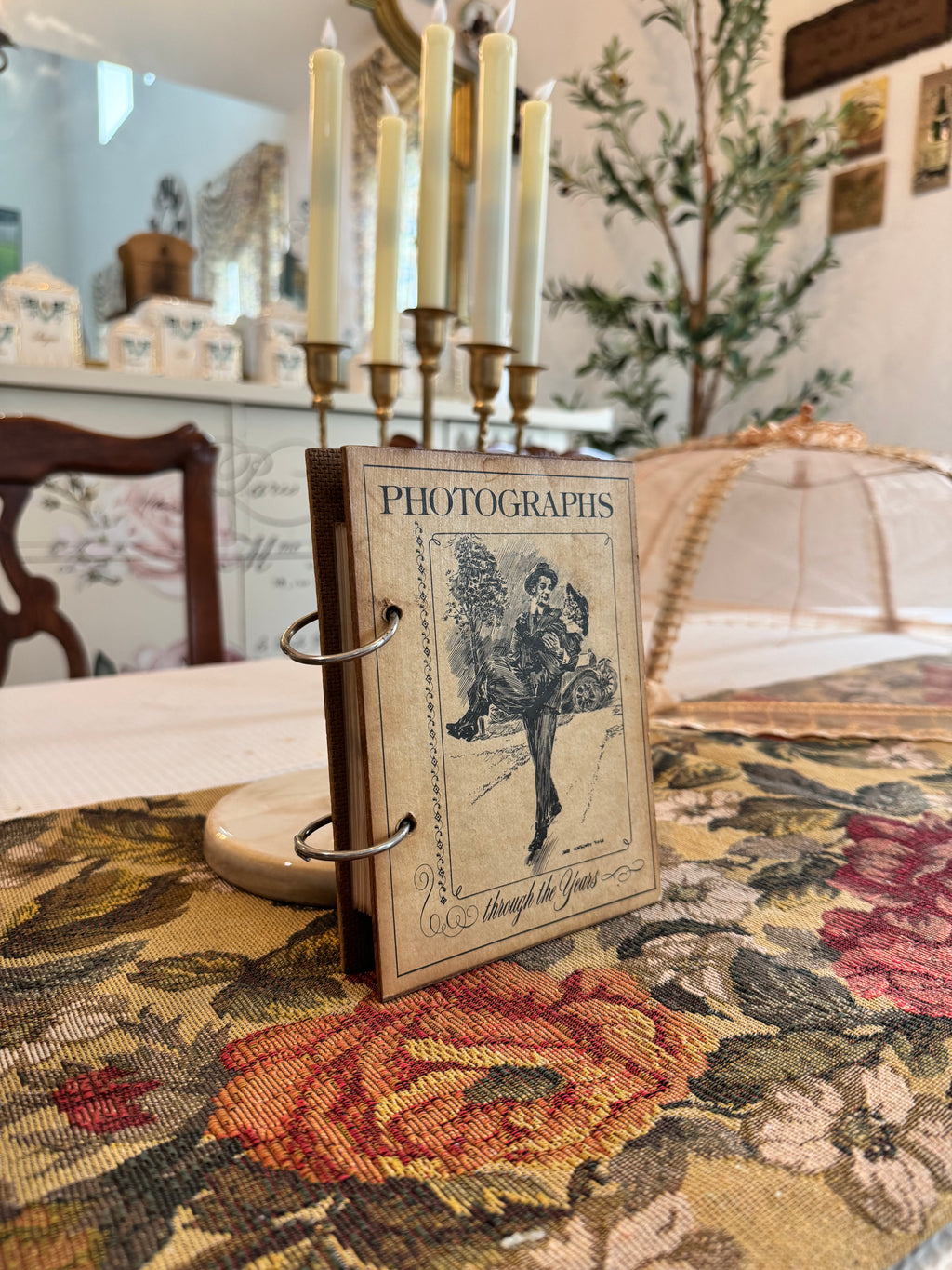 Antique collectible photo album