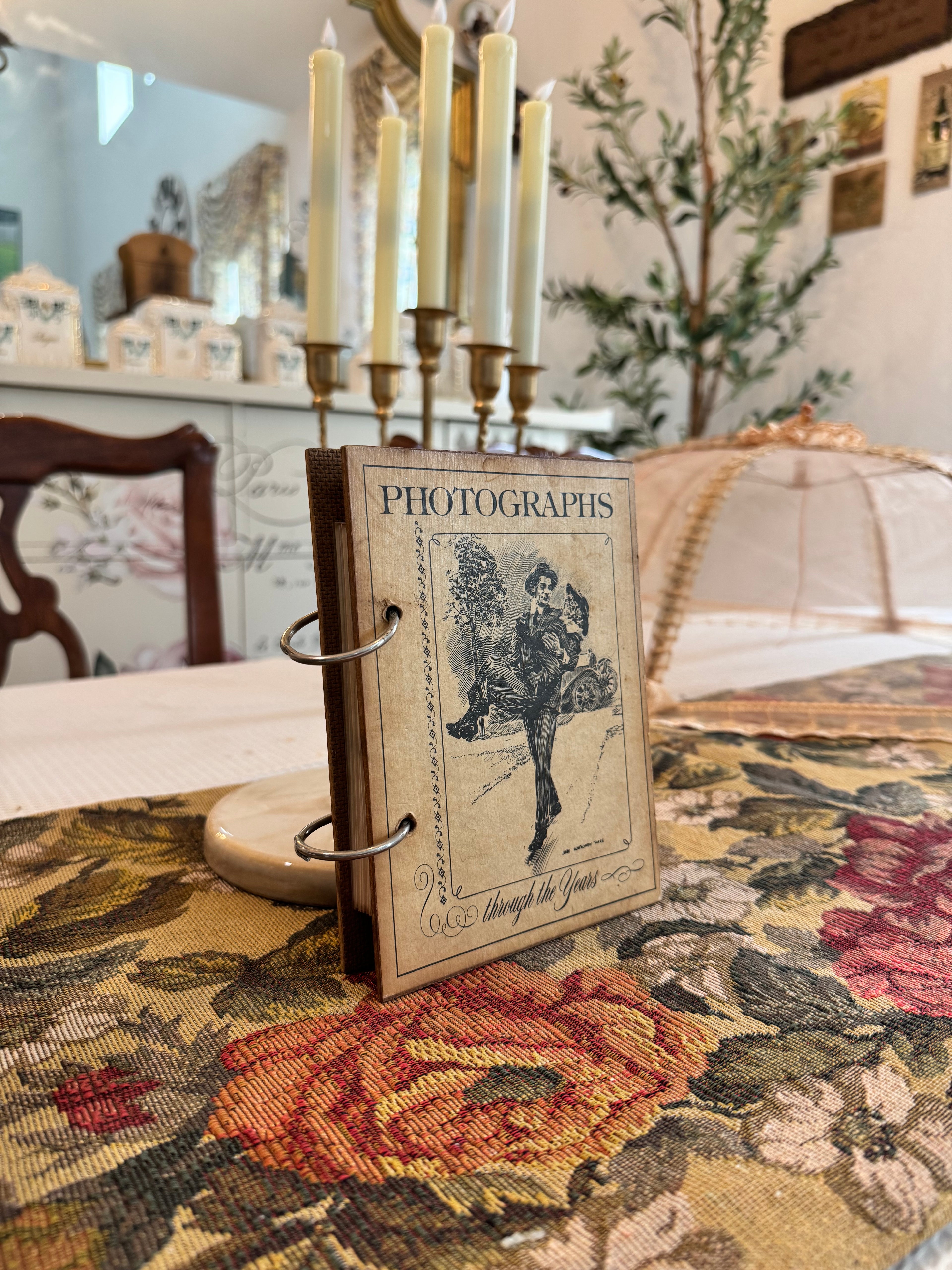 Antique collectible photo album
