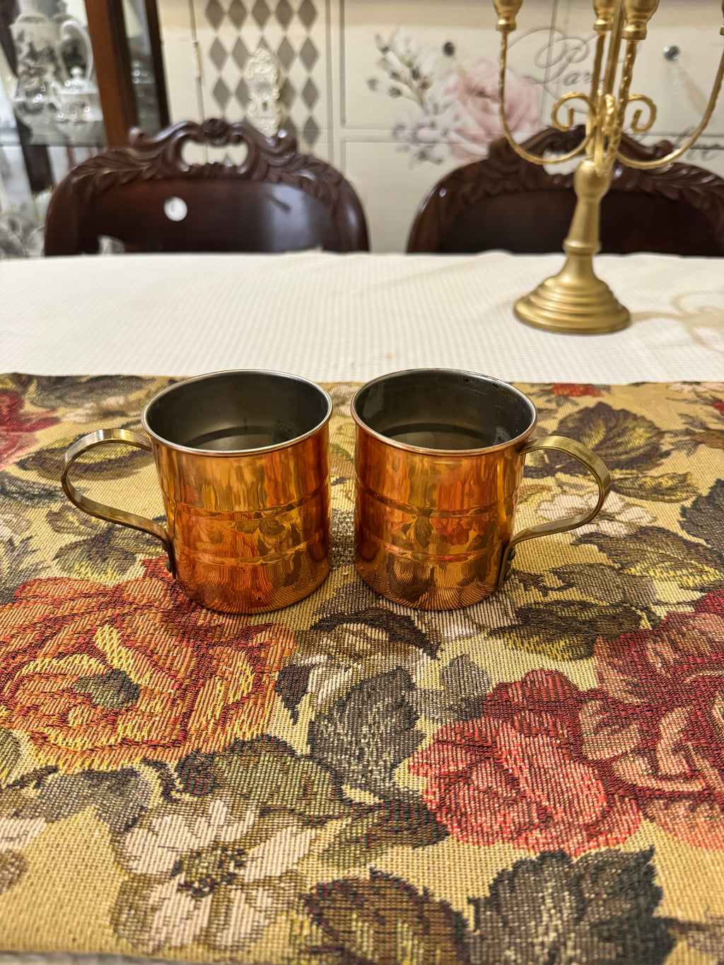 Copper Moscow Mule mugs