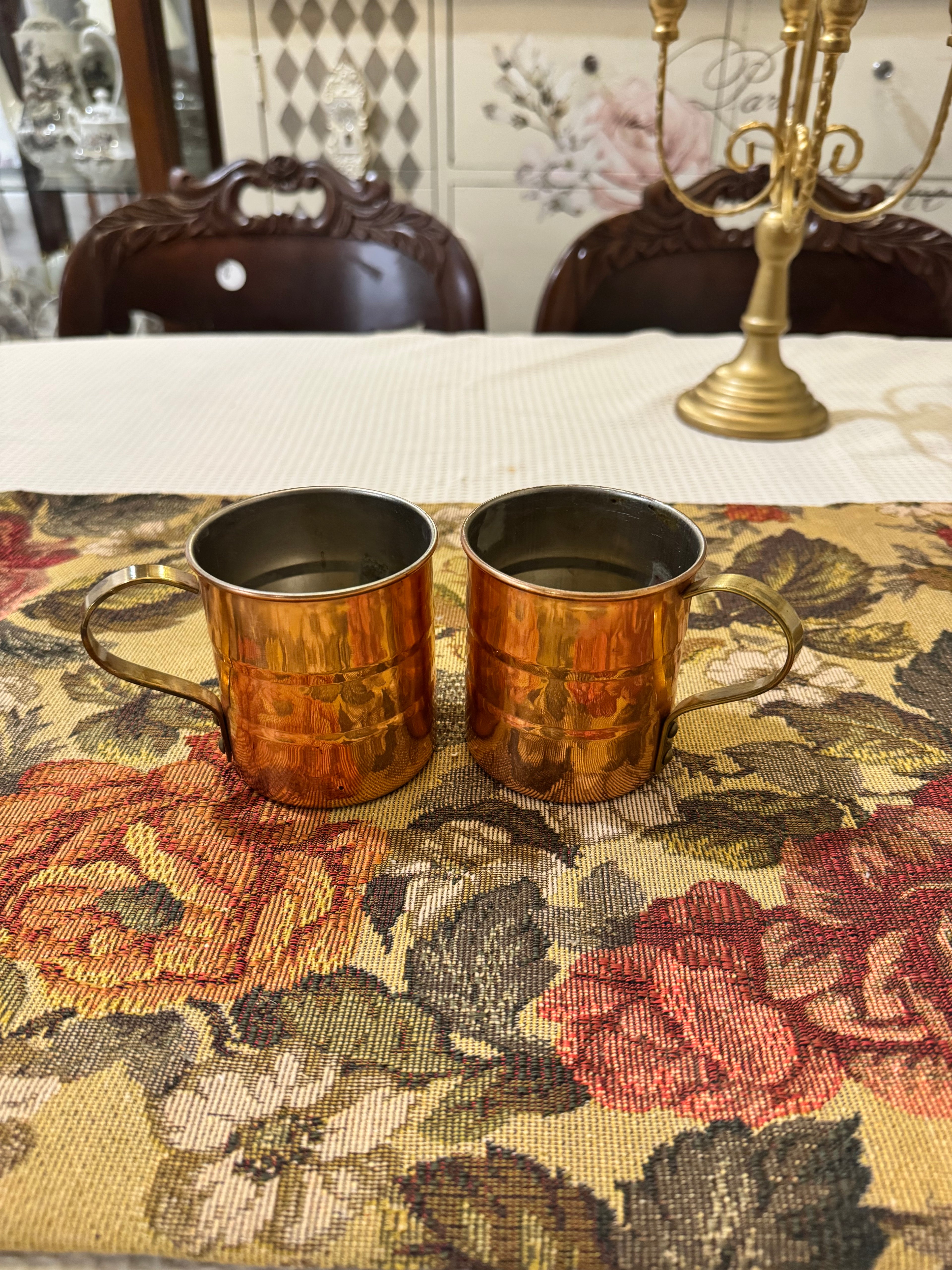 Copper Moscow Mule mugs