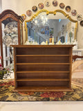 Vintage wooden display shelf