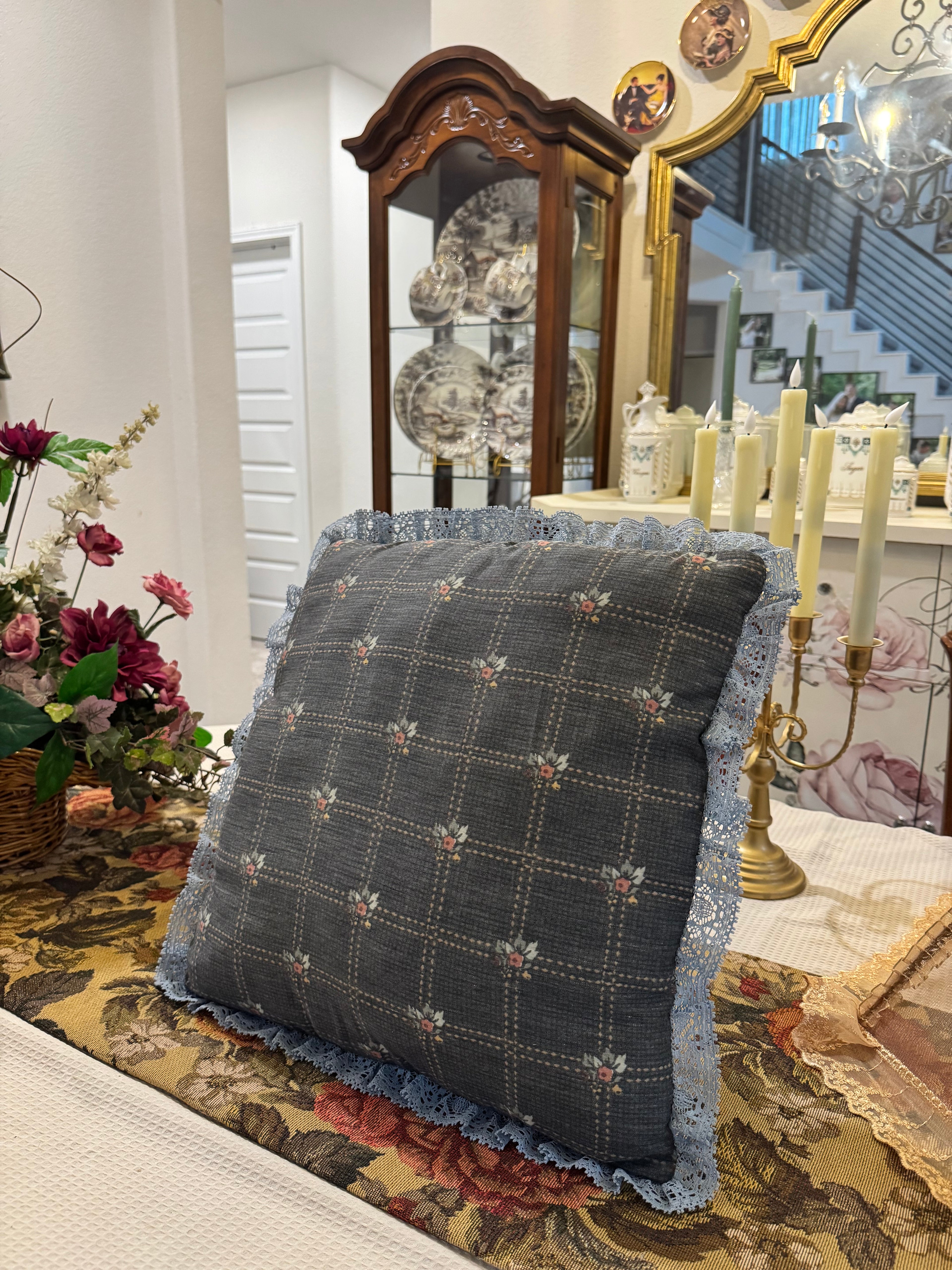 Vintage decorative throw pillow