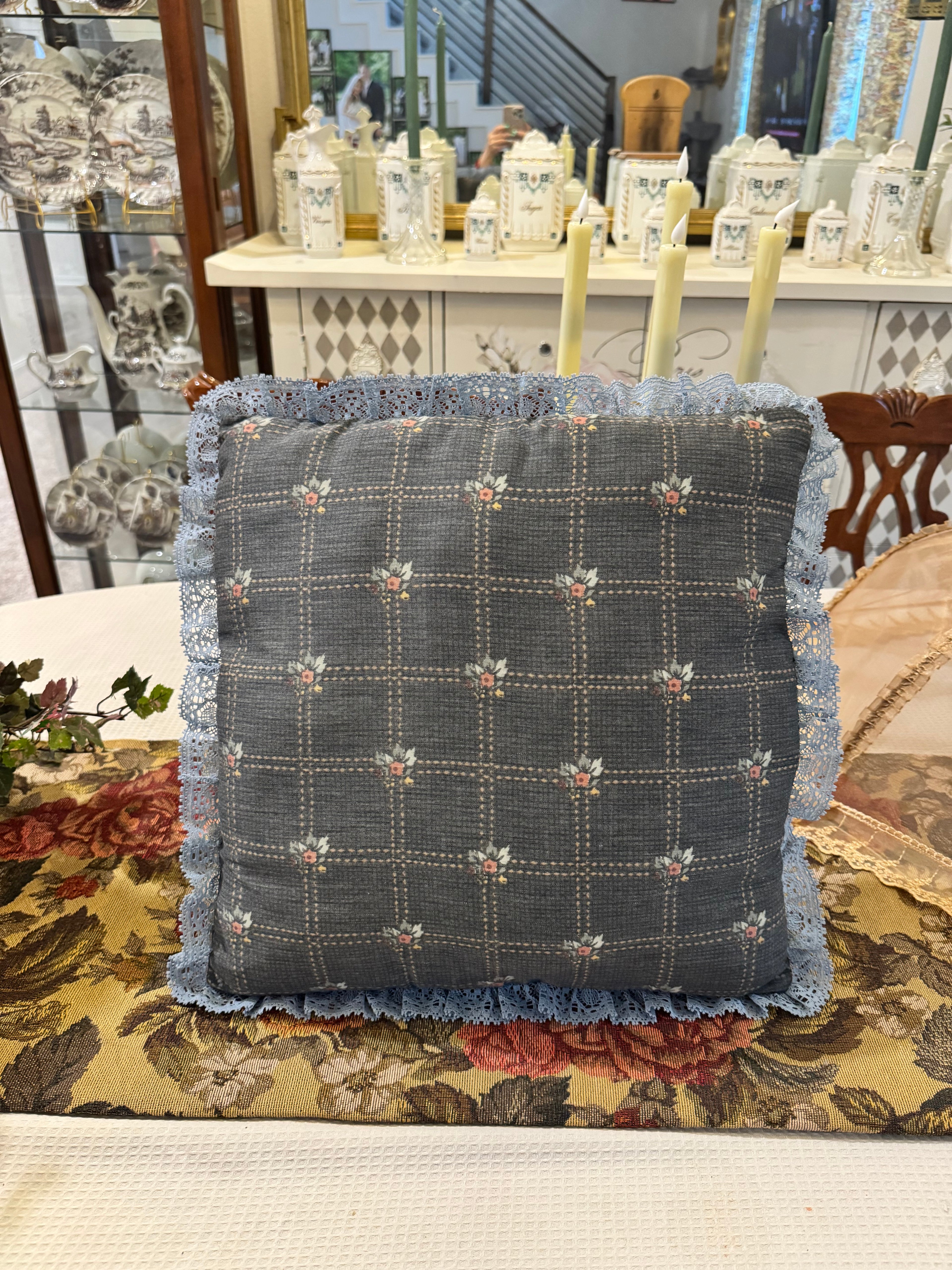 Vintage decorative throw pillow