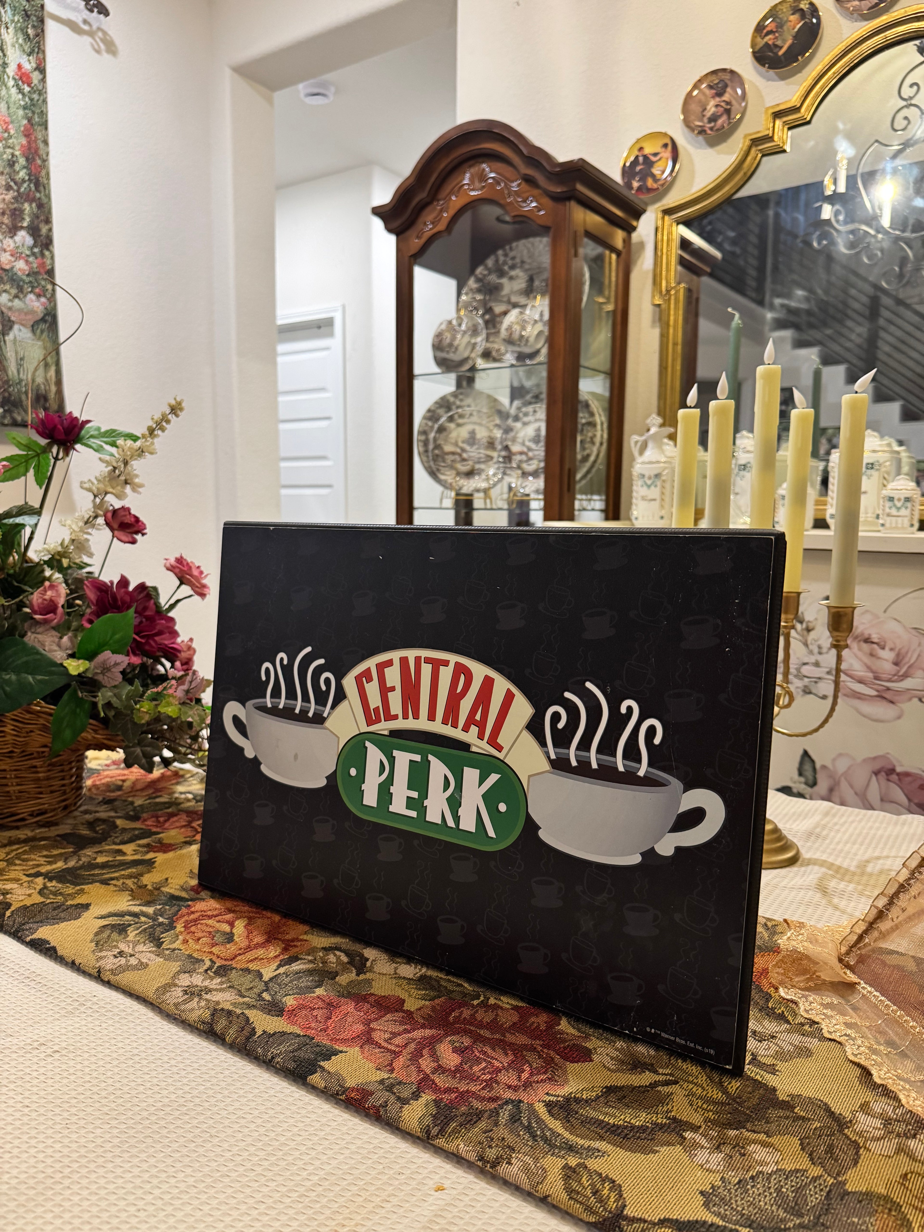 Silver Buffalo Friends Central Perk Logo MDF wood wall sign