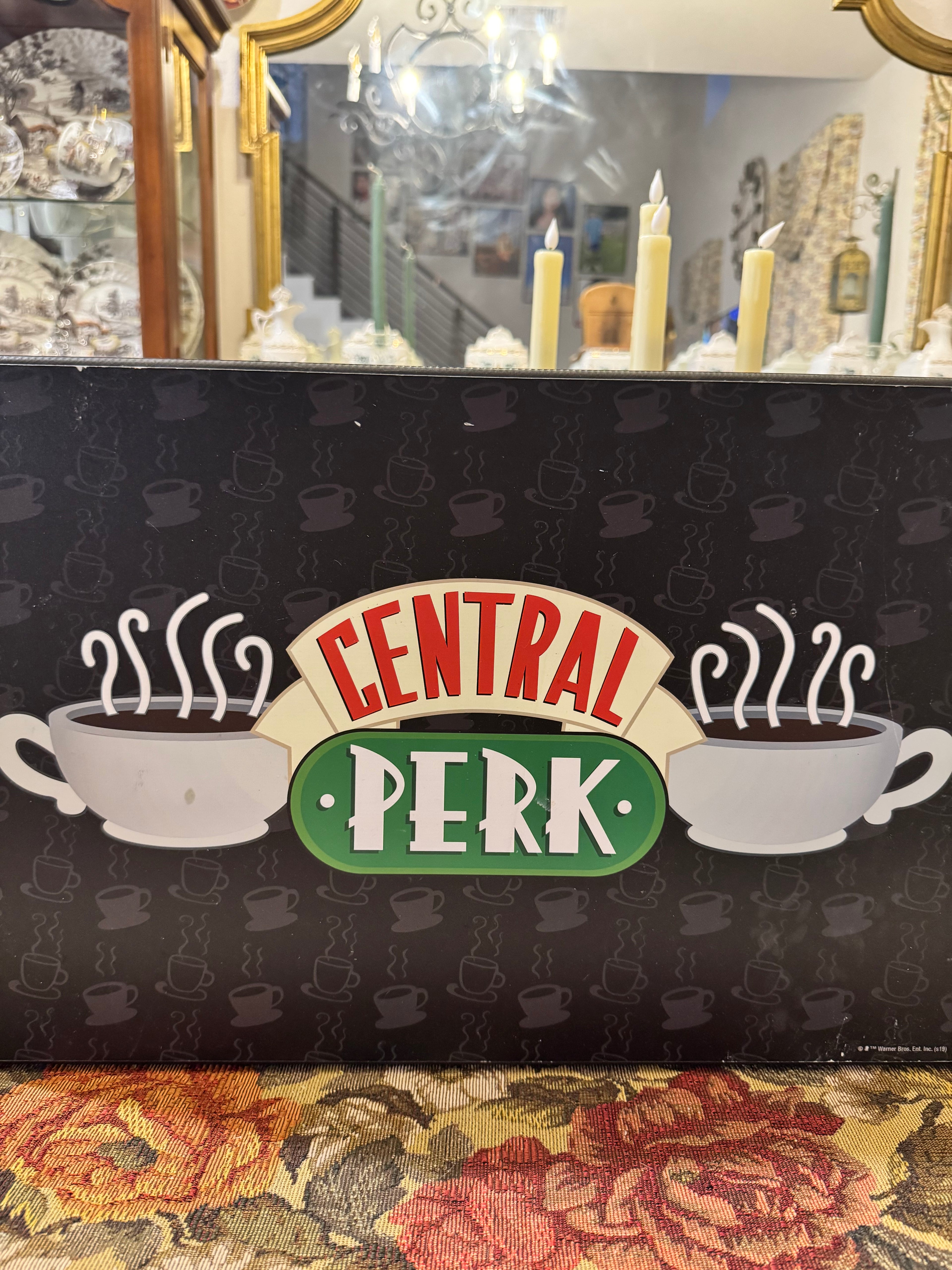 Silver Buffalo Friends Central Perk Logo MDF wood wall sign
