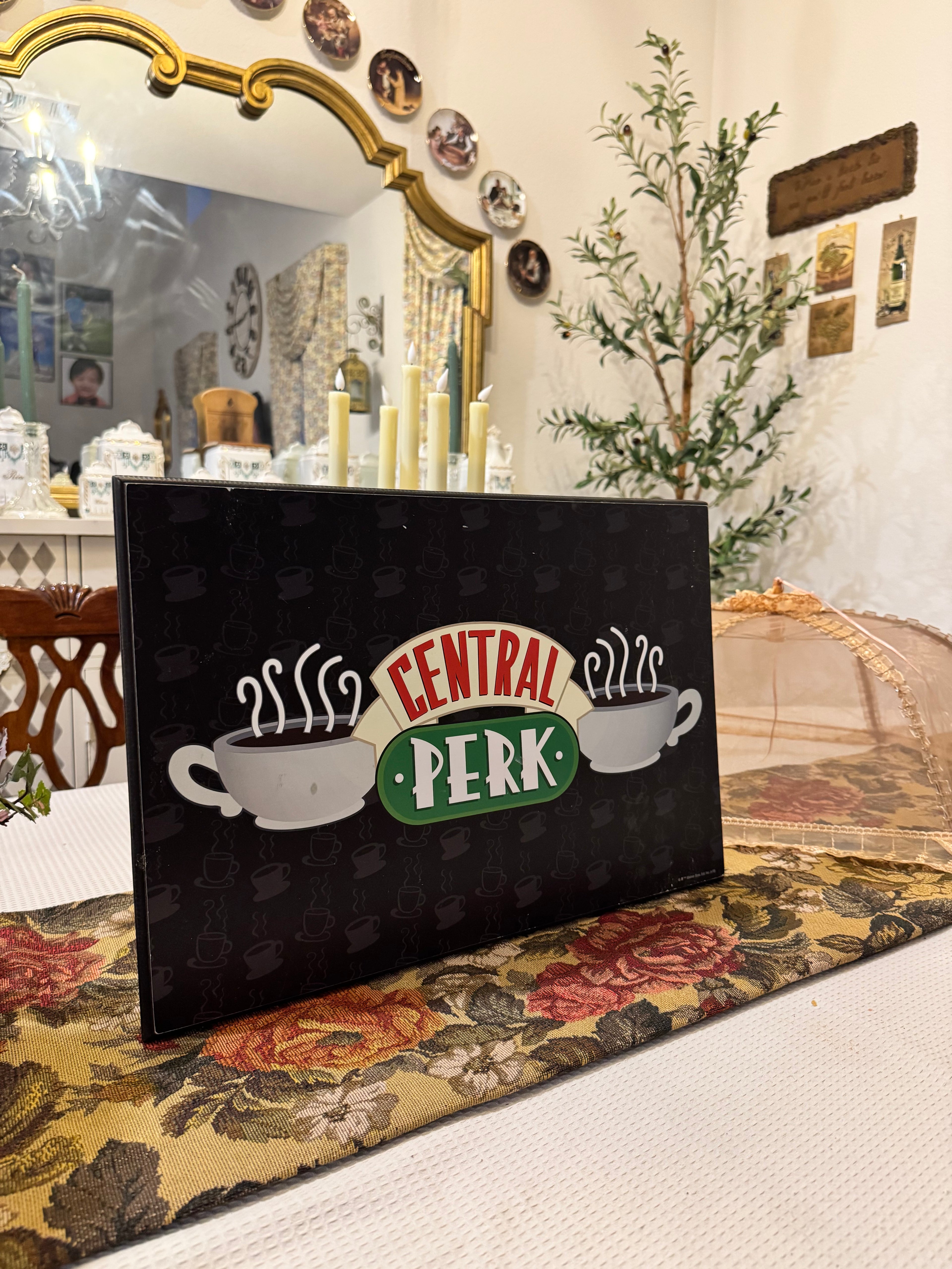 Silver Buffalo Friends Central Perk Logo MDF wood wall sign