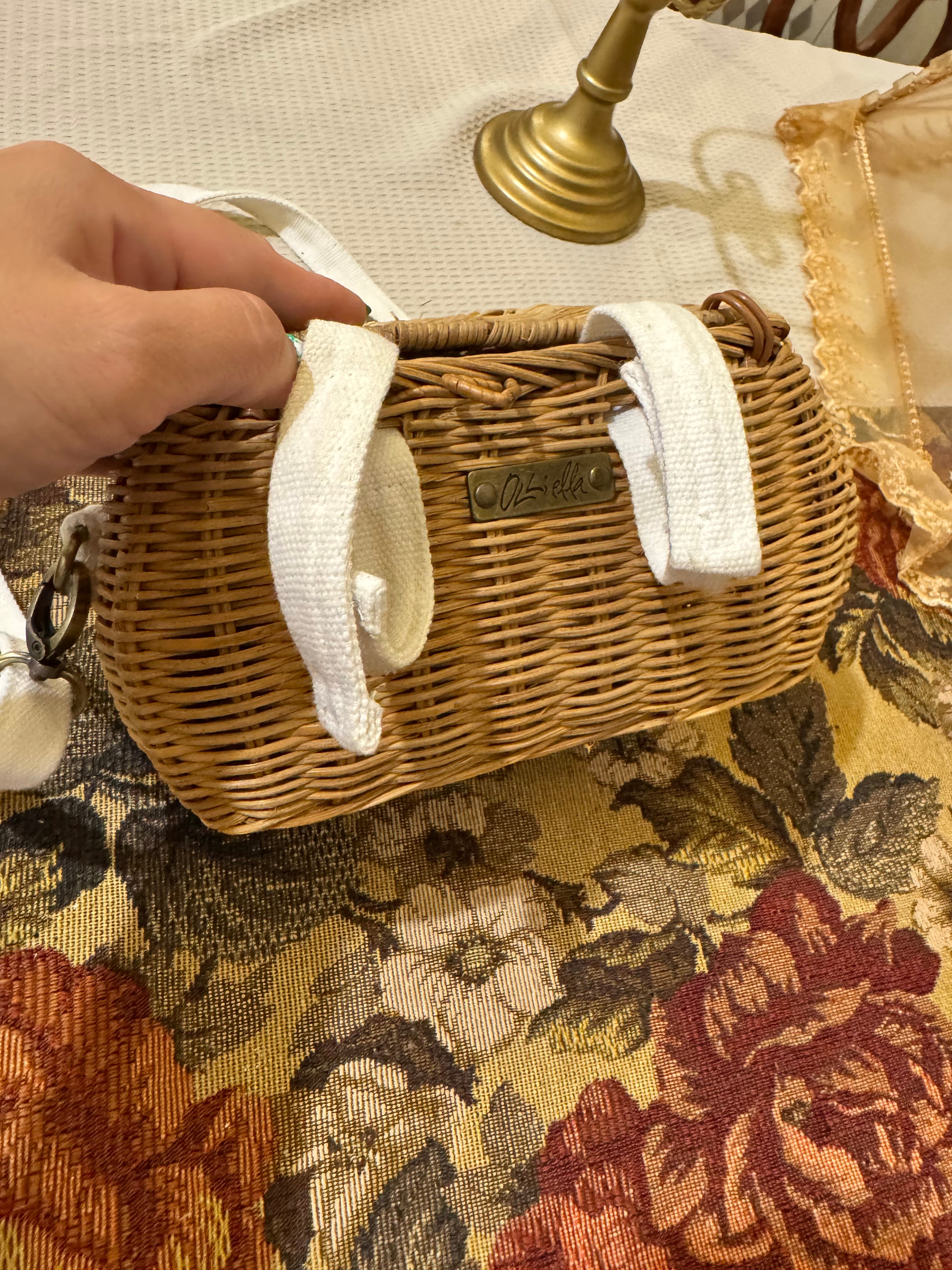 Olli Ella Mini Chari Rattan Bag