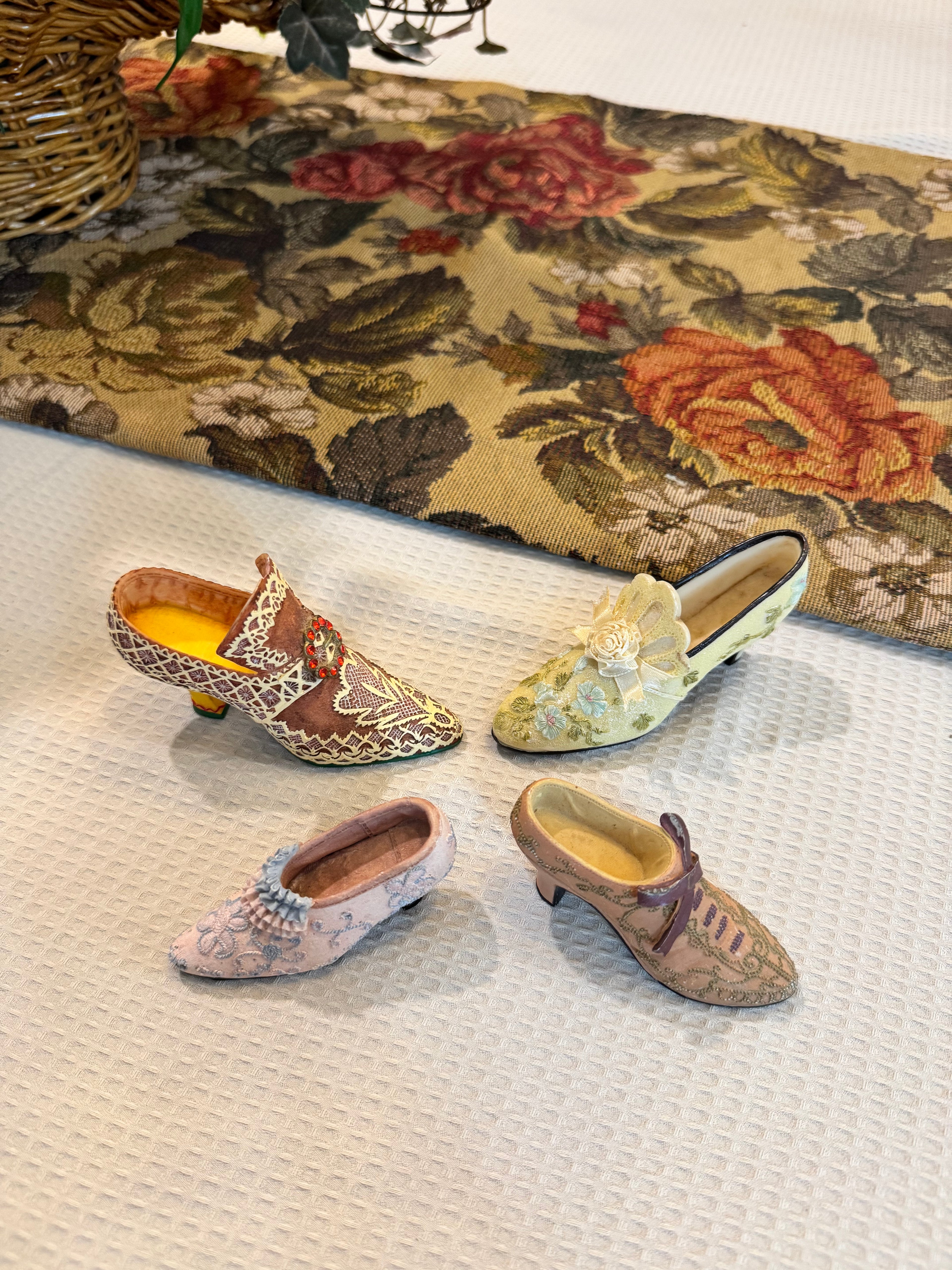 Collectible miniature shoe figurines