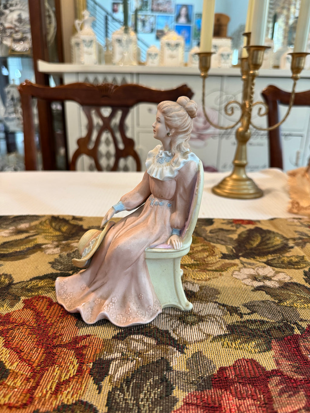 "Courtney's Dream" Victorian Lady (model #1439) vintage figurine by HOMCO