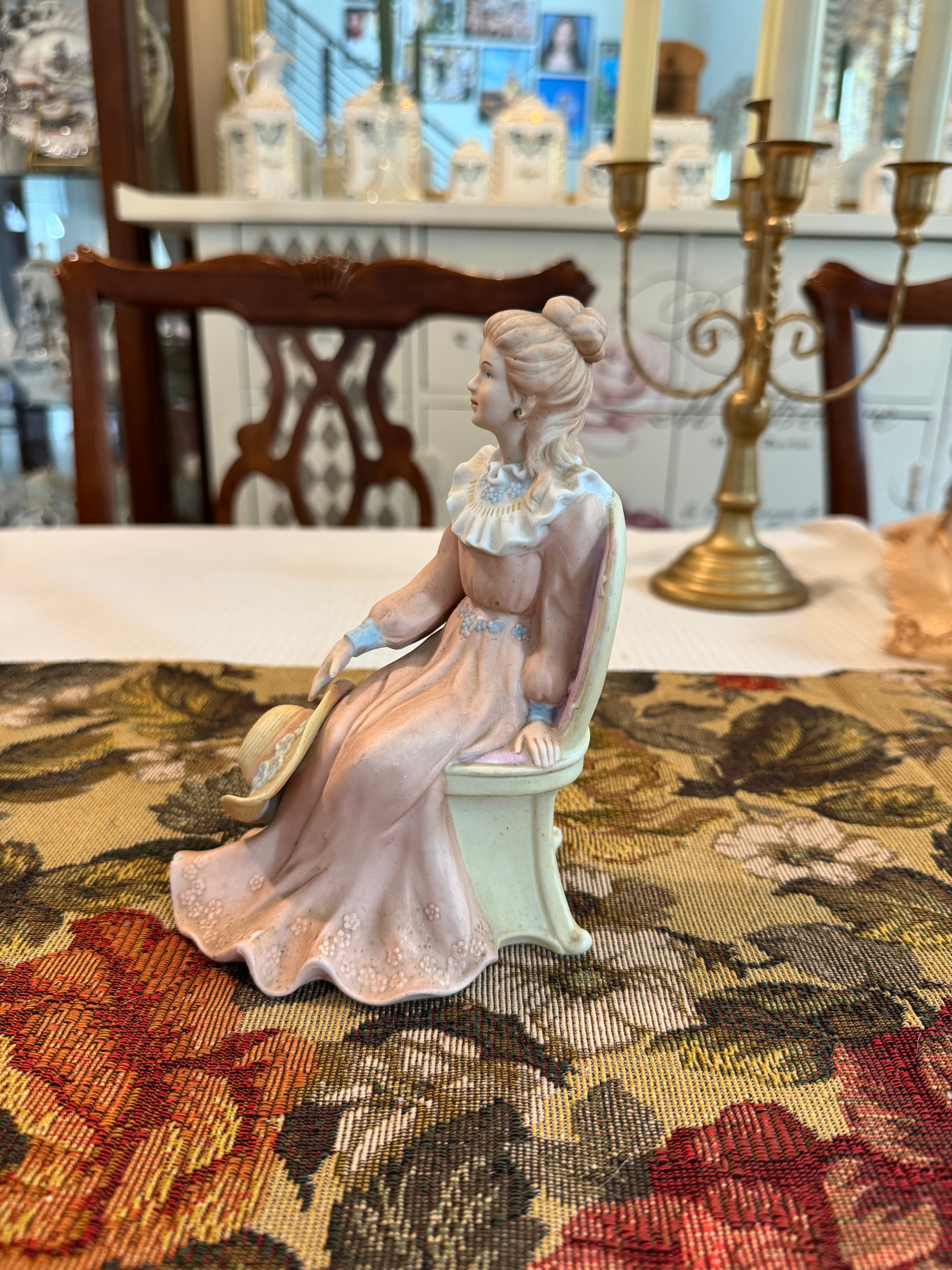 "Courtney's Dream" Victorian Lady (model #1439) vintage figurine by HOMCO