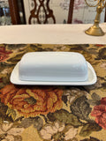 Threshold white porcelain butter dish