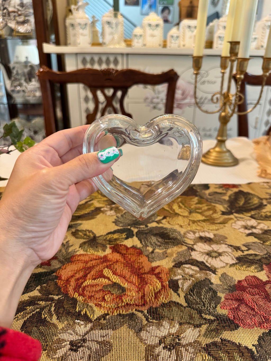 Tiffany & Co. Elsa Peretti Crystal Heart Box.