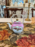 Burton & Burton Decorative porcelain miniature teapot, from the "Victoria's Garden" collection
