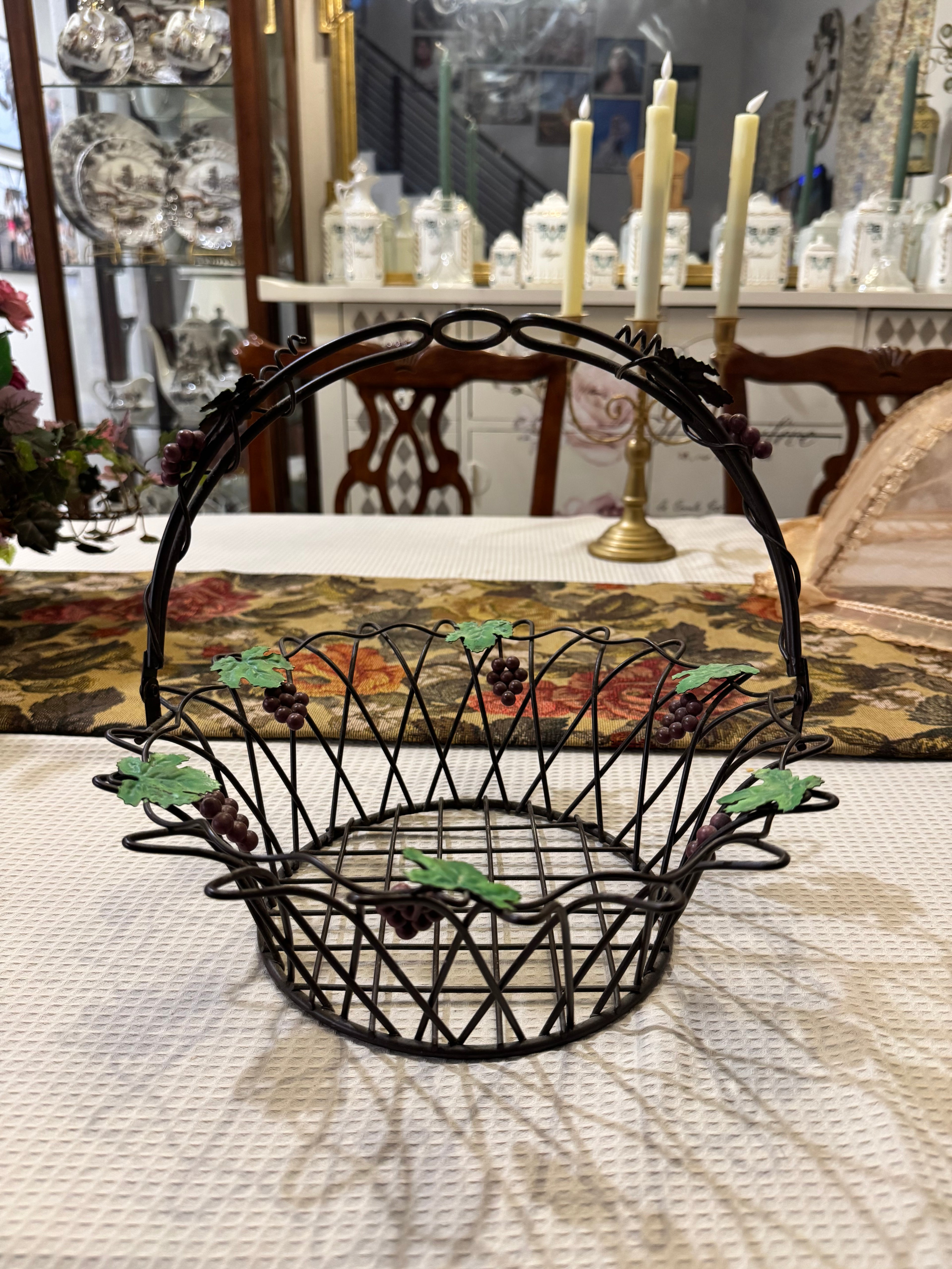 Decorative wire basket