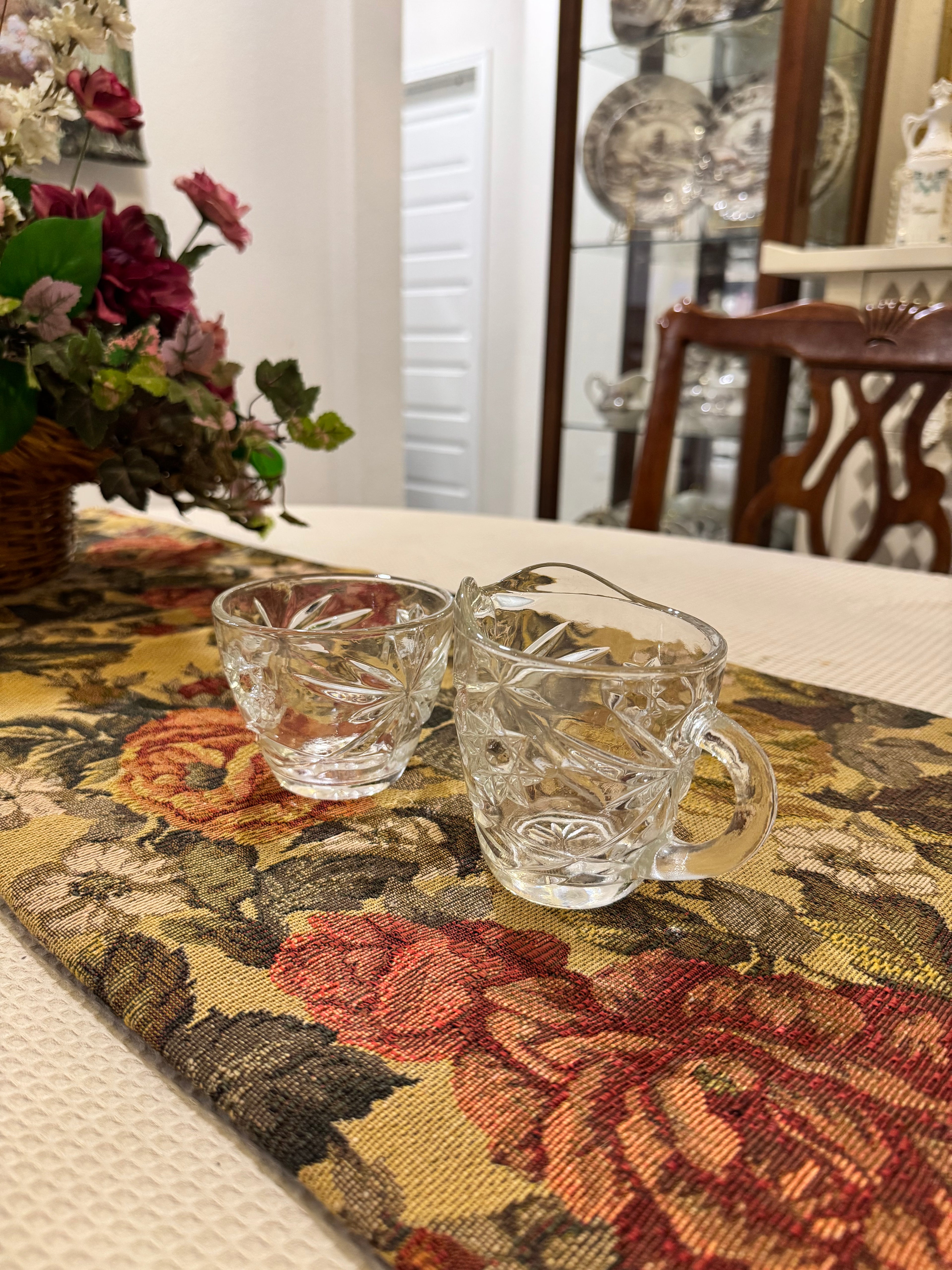 Vintage Anchor Hocking "Star of David" creamer