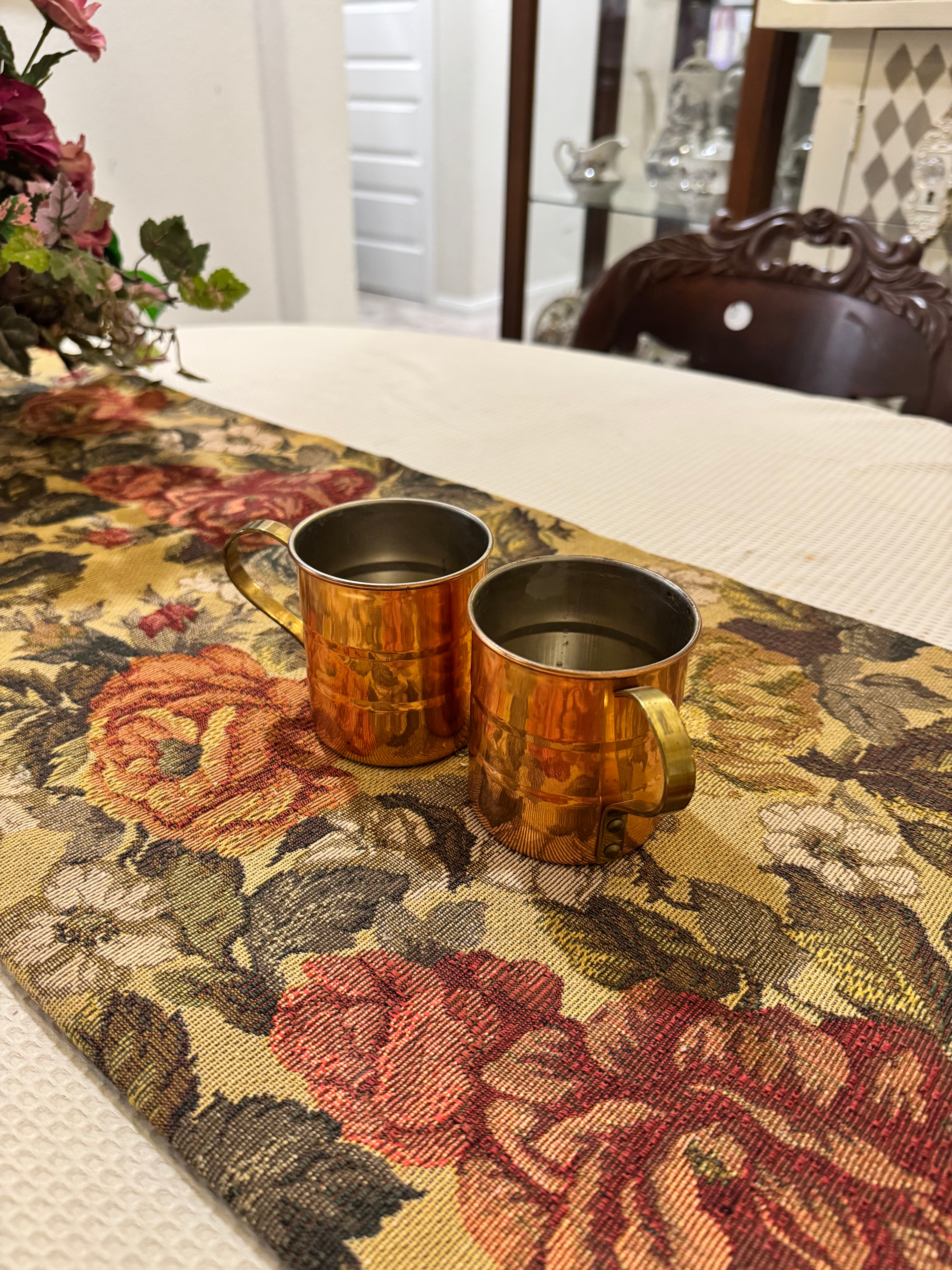Copper Moscow Mule mugs