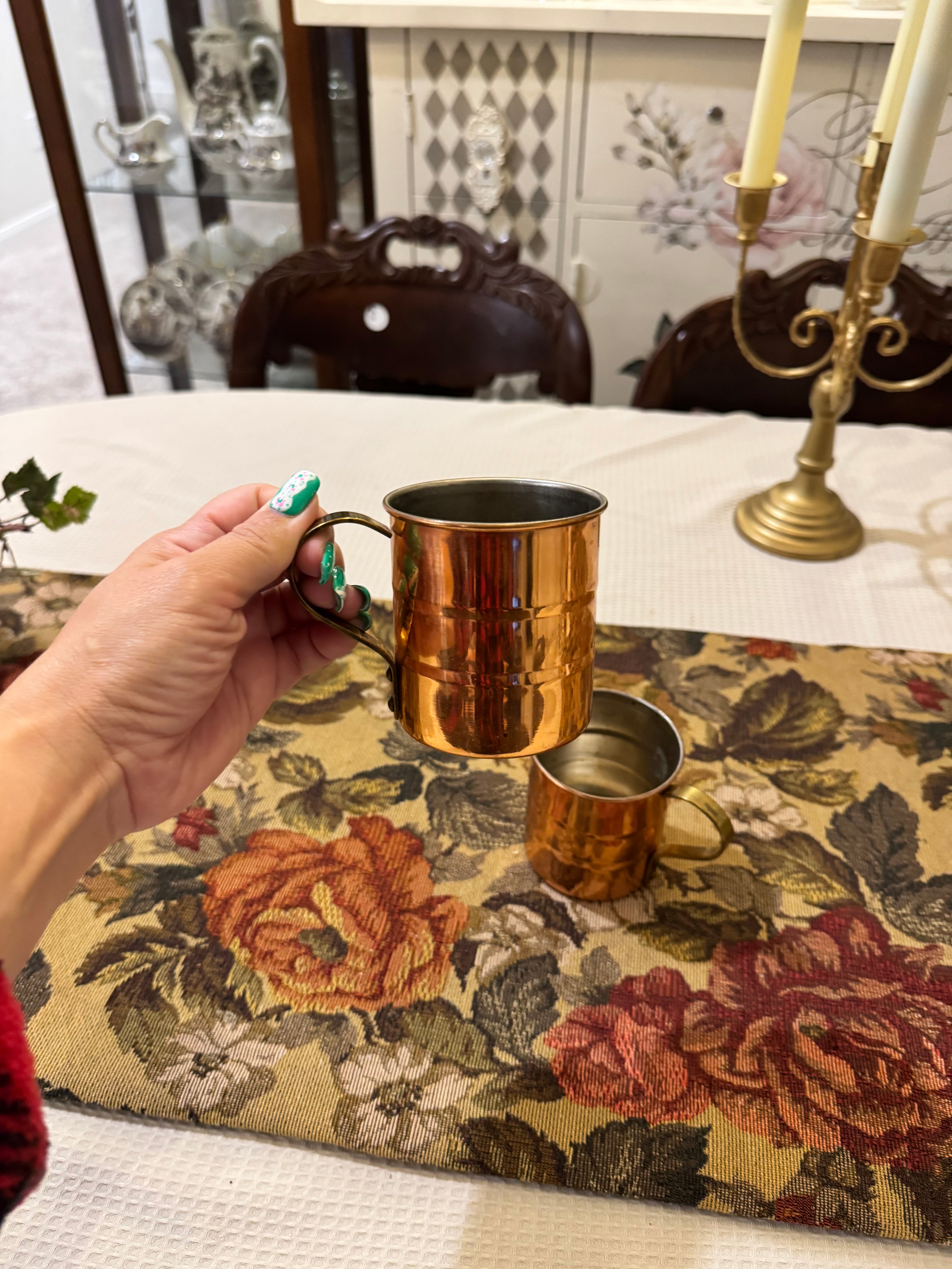 Copper Moscow Mule mugs